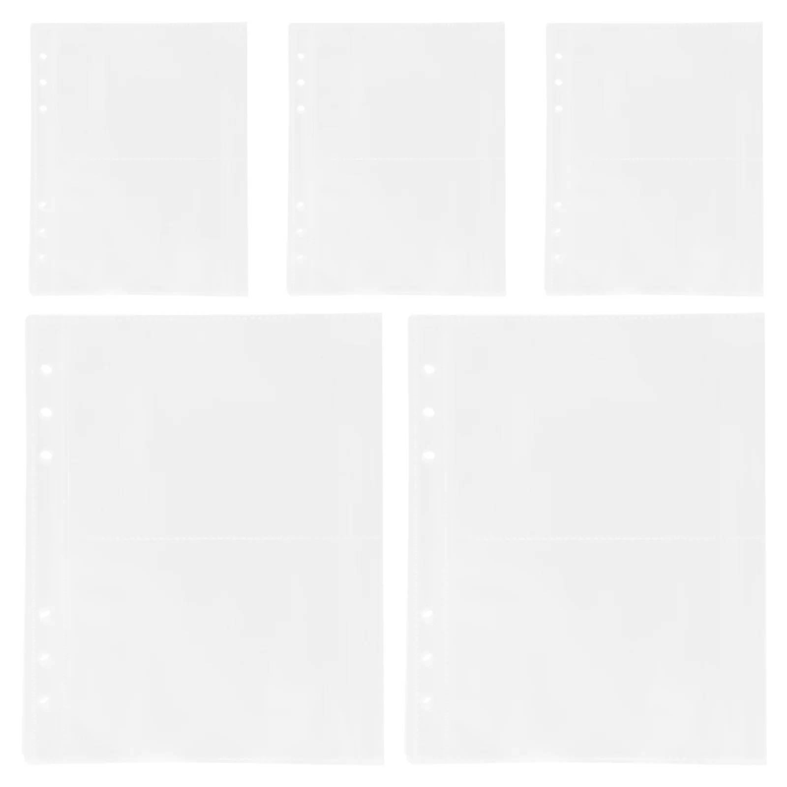 5 كتب سجل القصاصات عبوة الصفحات A5 حافظات الصفحات البلاستيكية الأكمام ألبوم الصور ورقة حماة سجل القصاصات الموثق الملحقات #2