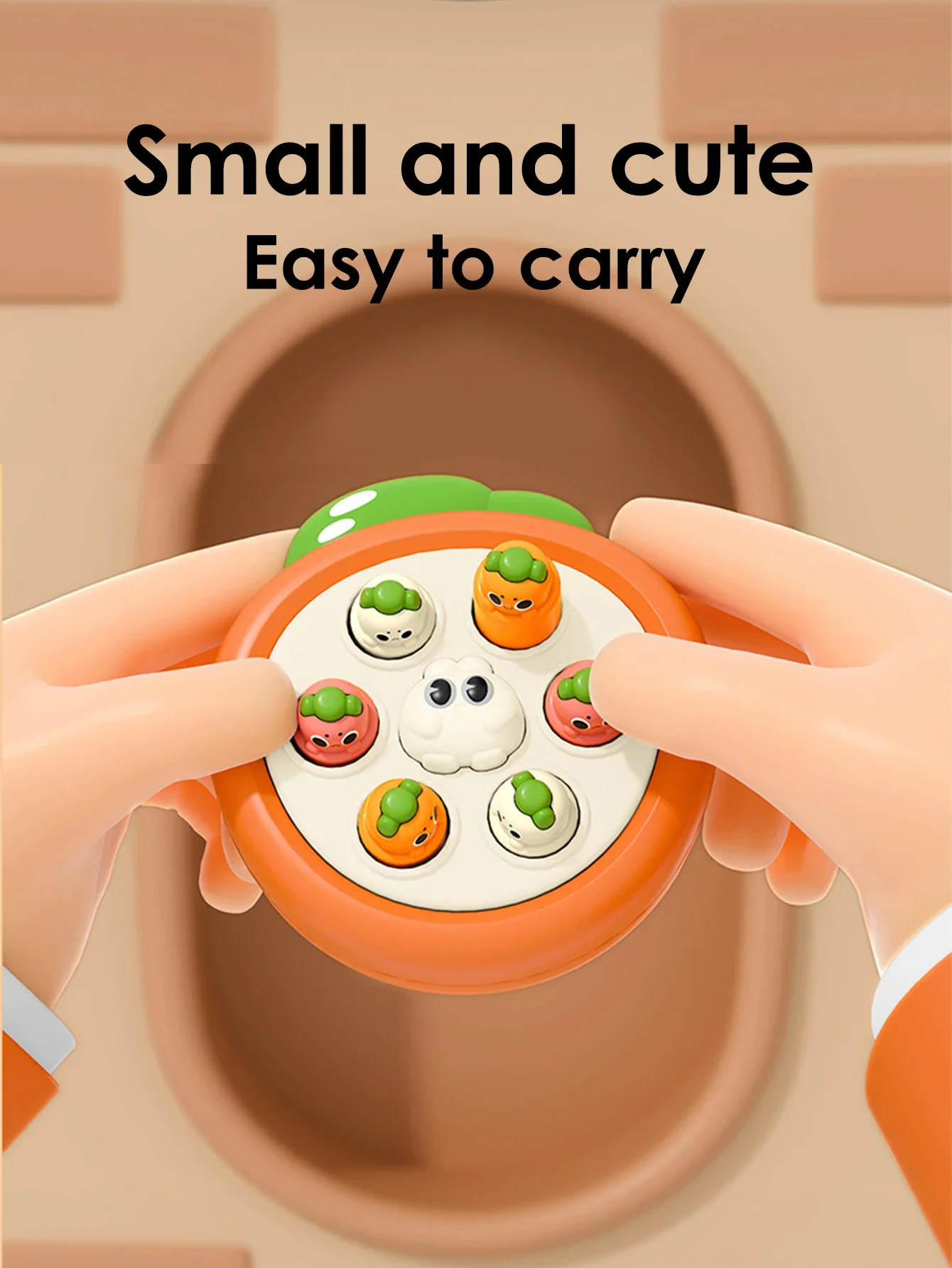 1PCS Mini Whack-a-Mole Hand-eye Coordination Educational Toy Random Color Children's Pinch Finger Decompression Toy Best Gift