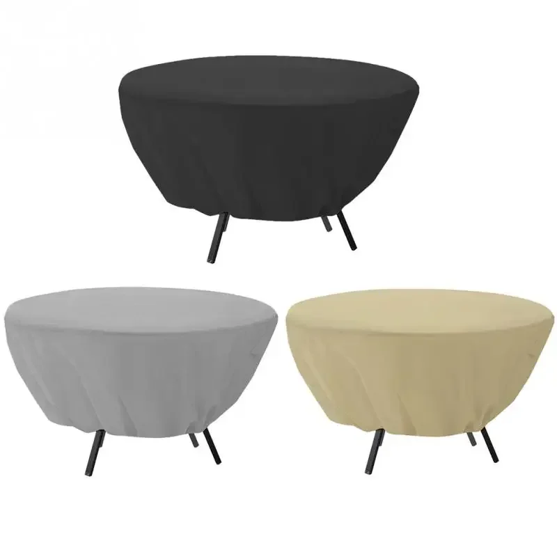 Round Non-slip Outdoor Cloth Cover Home Hotel Dust Cover Waterproof Garden Patio Furniture Covers For Party