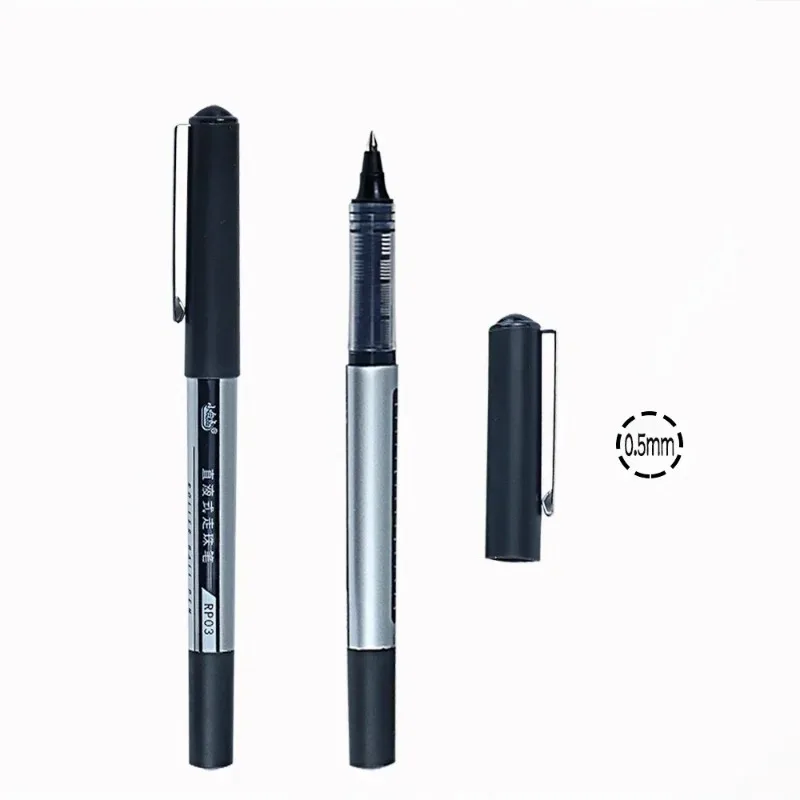 0.5mm Writing Black Ink Gel Pen RP03 Quick Drying Student Exam Large Capacity School Stationery Office Accessories Cute Gel Pens