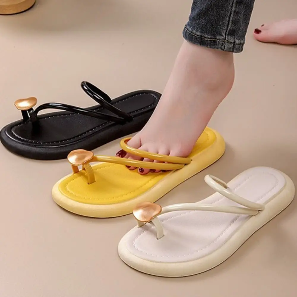 

All Match Soft Sole Flip Flops Women Anti Slip PVC Slides Sandals Casual Shoes Flat Bottom Slippers Women
