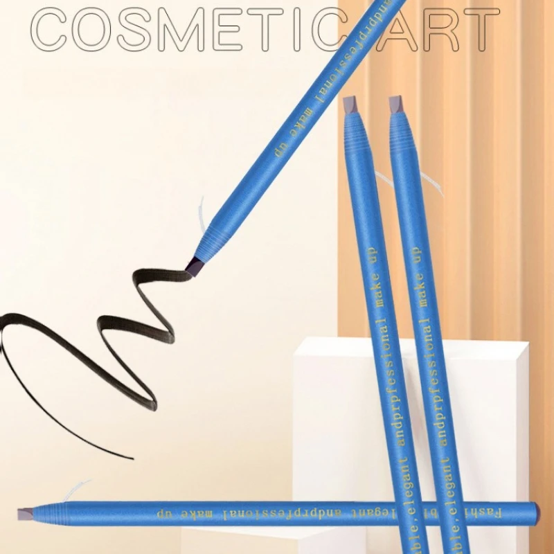 Lápiz de cejas impermeable Microblading lápiz de cejas plantilla tinte cejas alambre que no se decolora para cejas herramientas de maquillaje Natural