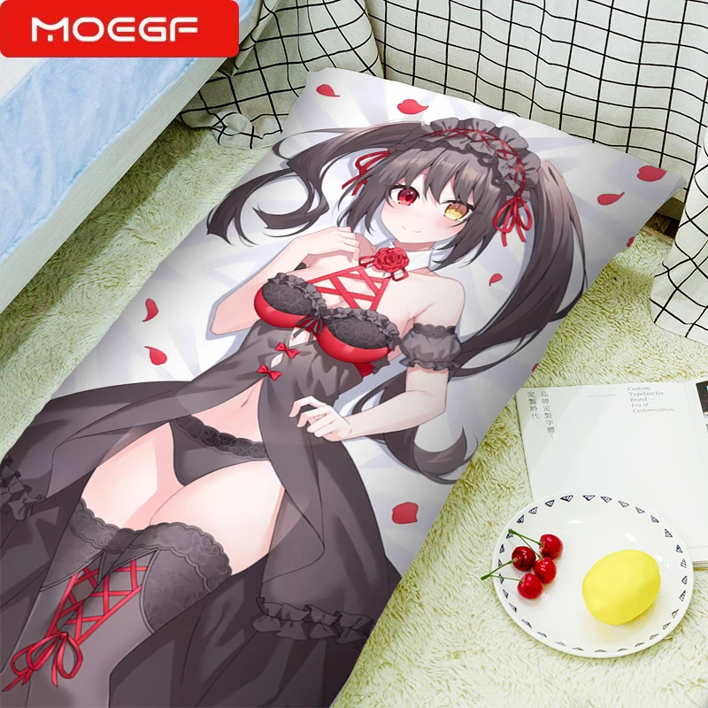 

Anime DATE A LIVE Tokisaki Kurumi Dakimakura Pillowcase Cushion Cover Hugging Body Pillow Case Game Otaku Pillow Cover