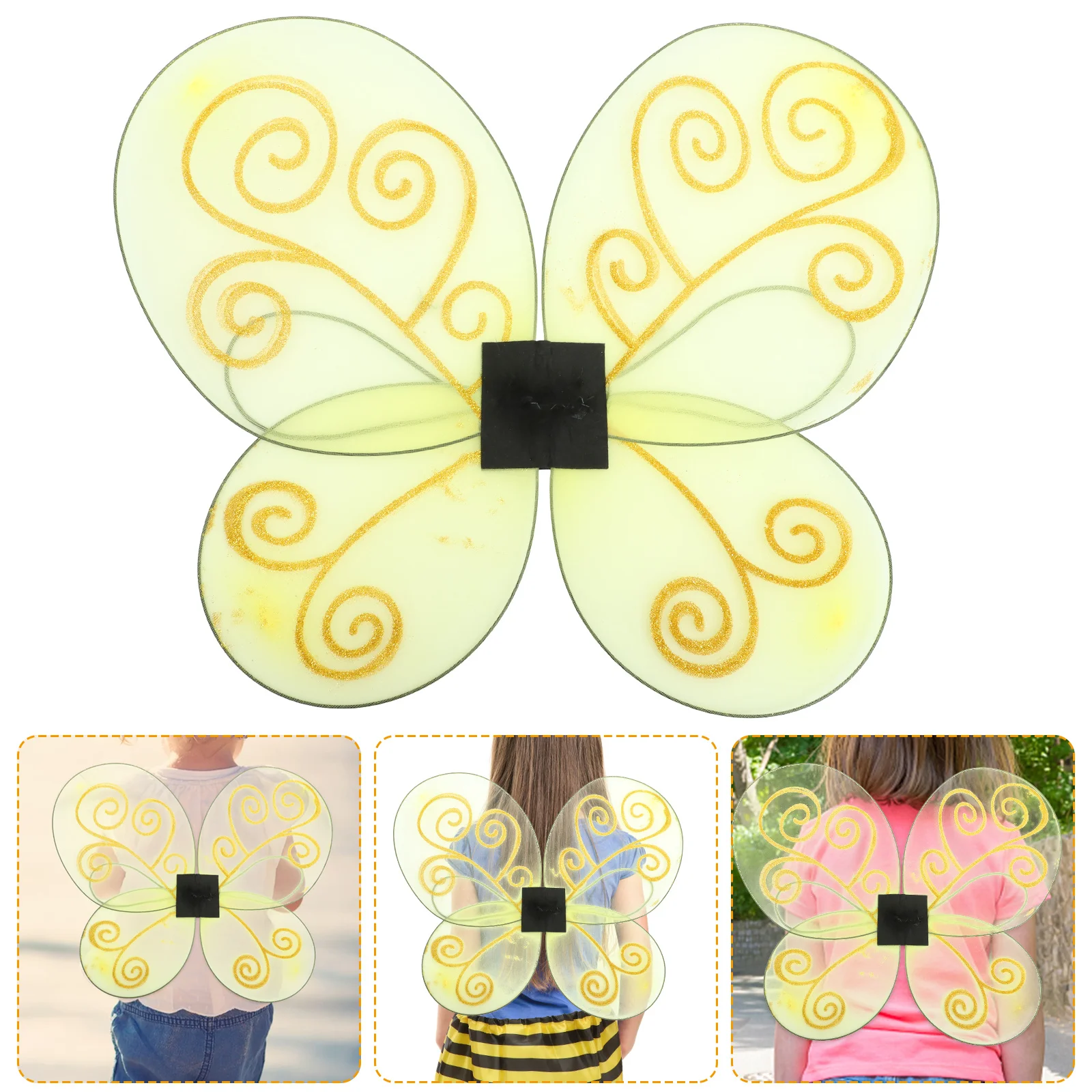 Bee Wing Prop Elegant Butterfly Wing Costume For Cosplay Party Decor Dress Up Clothing Accessory