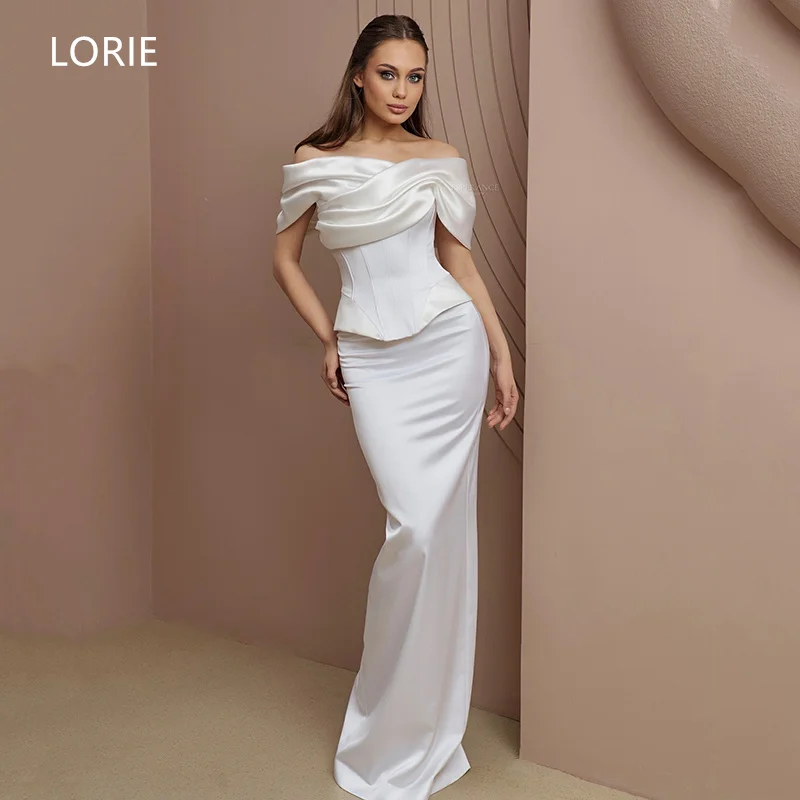 

LORIE Sexy Mermaid Off Shoulder Wedding Dresses Sleeveless Bridal Gown Backless Wedding Gowns Customized 2025