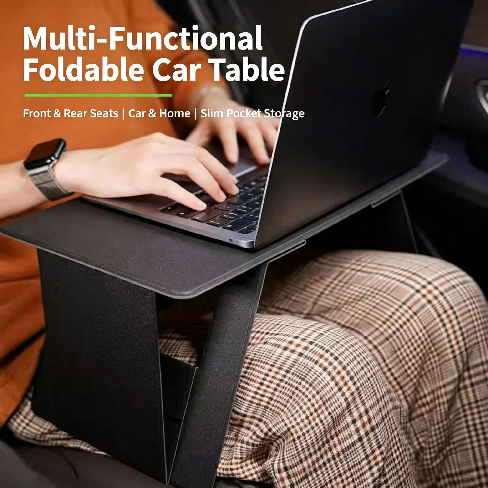 Foldable Car Laptop Desk Portable Car Table Tray for Eating Working Office Travel Multifunctional Car Back Seat Lap Stand Holder