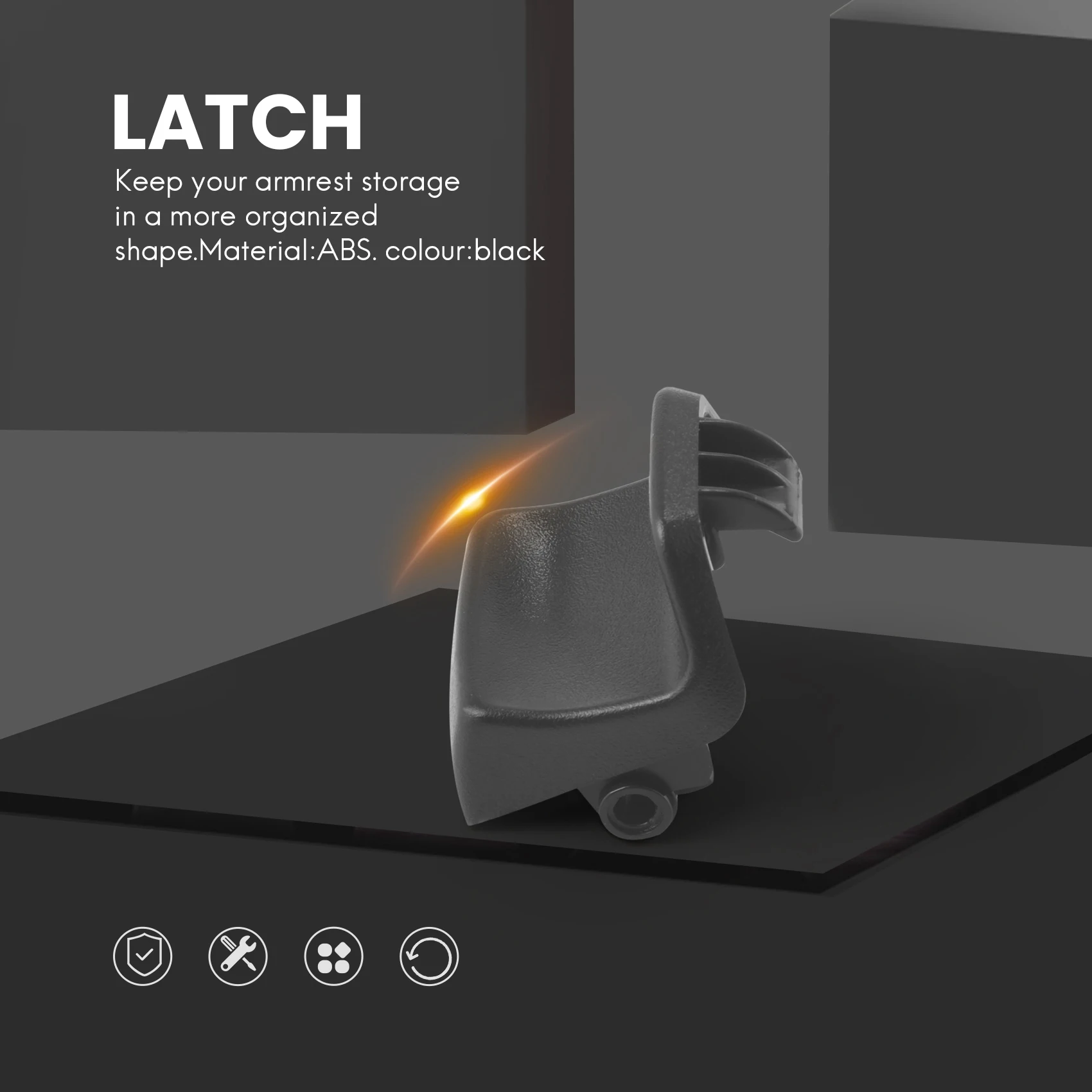 マツダCX-5,cx5,2013-2016, KA0G-64-45YA-02に適したセンターコンソールラッチロック