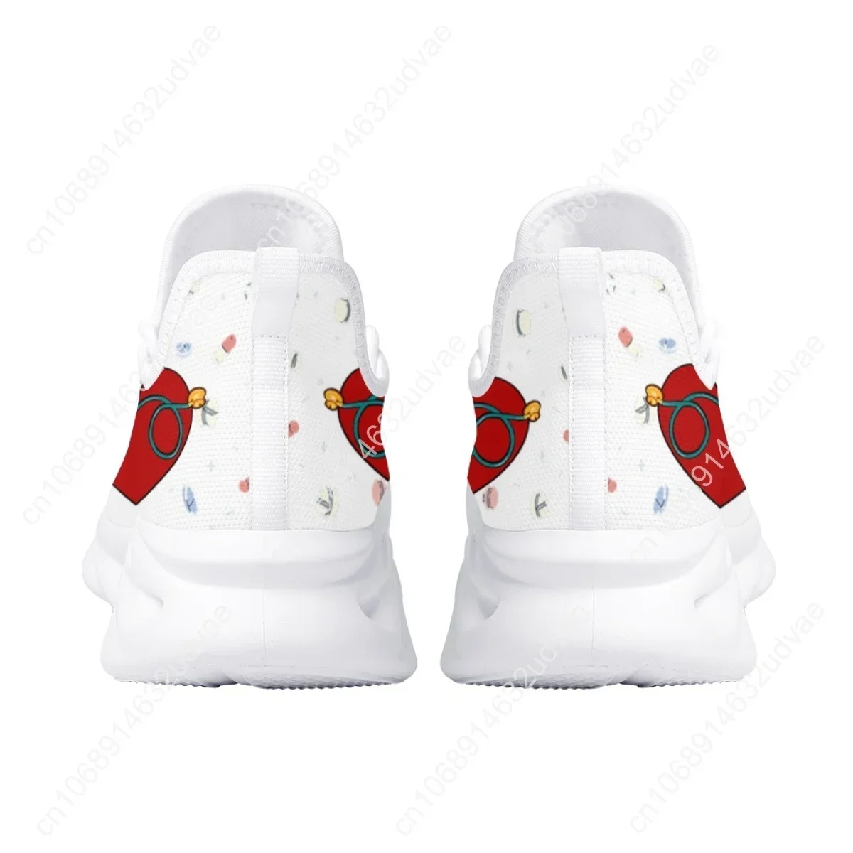 White Nursing Shoes For Women Cute Cartoon Nurse Women Sneakers Brand Design Doctor Medical Printed Light Lace-up Flats Zapatos