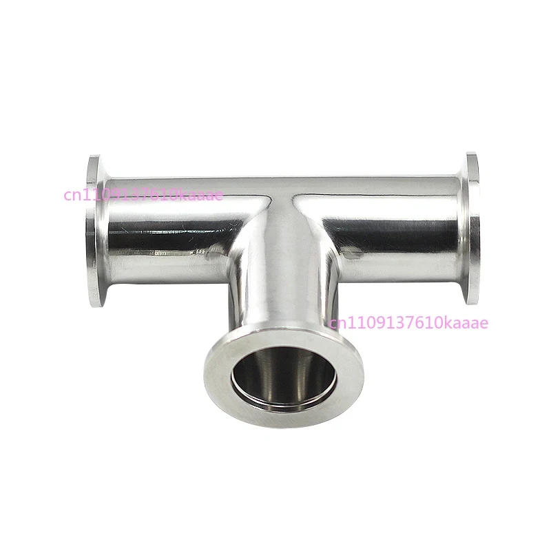 Suitable For ISO-KF16 NW-16 Tee 3-Way T Type Adapter All Ends KF-16 Flange Vacuum Fittings Pipe Tube SS304 Stainless Steel 304