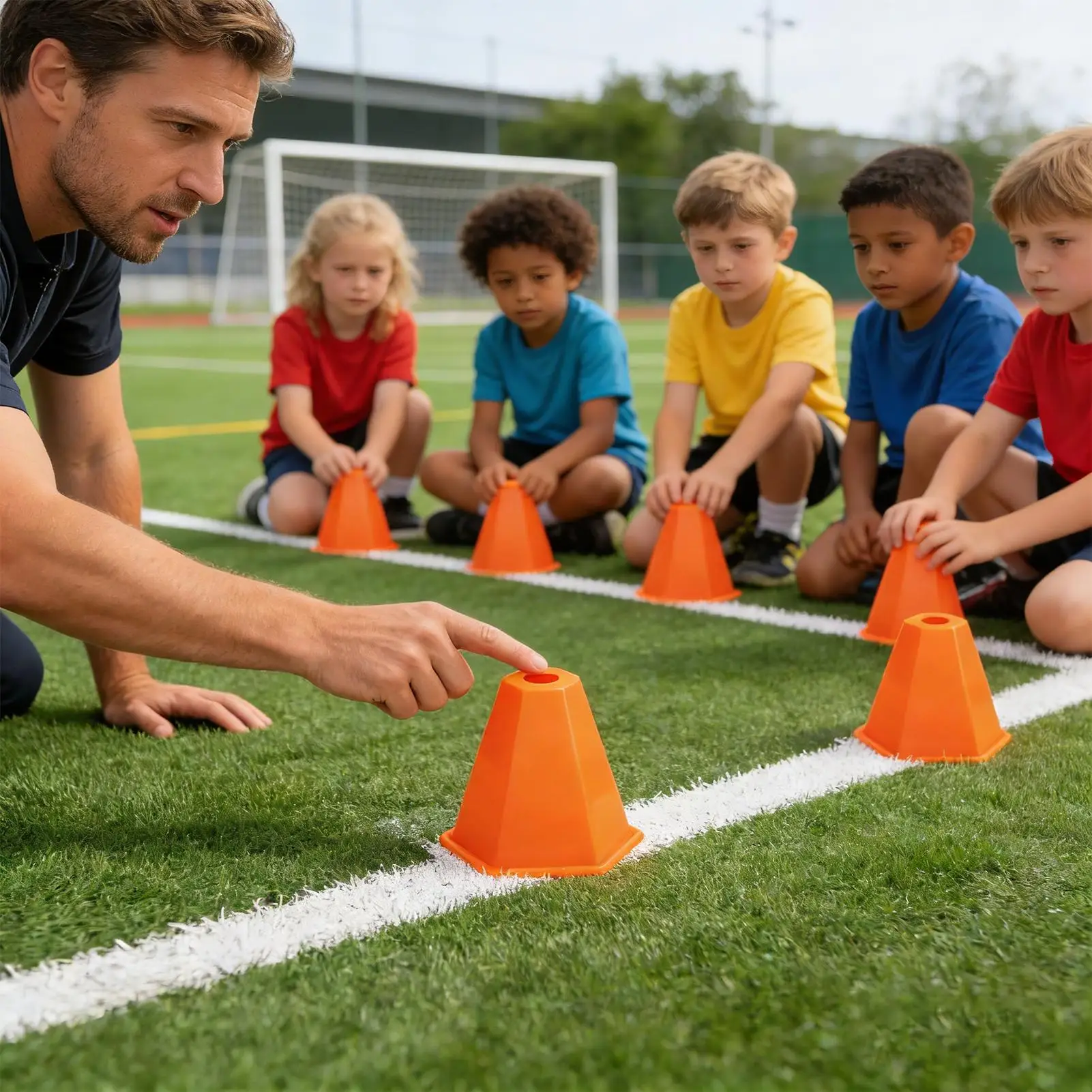 

Тренировочные конусы, 10 шт., всепогодные футбольные конусы с высокой видимостью, тренировочное оборудование для баскетбола, катания на коньках, товары для домашних животных
