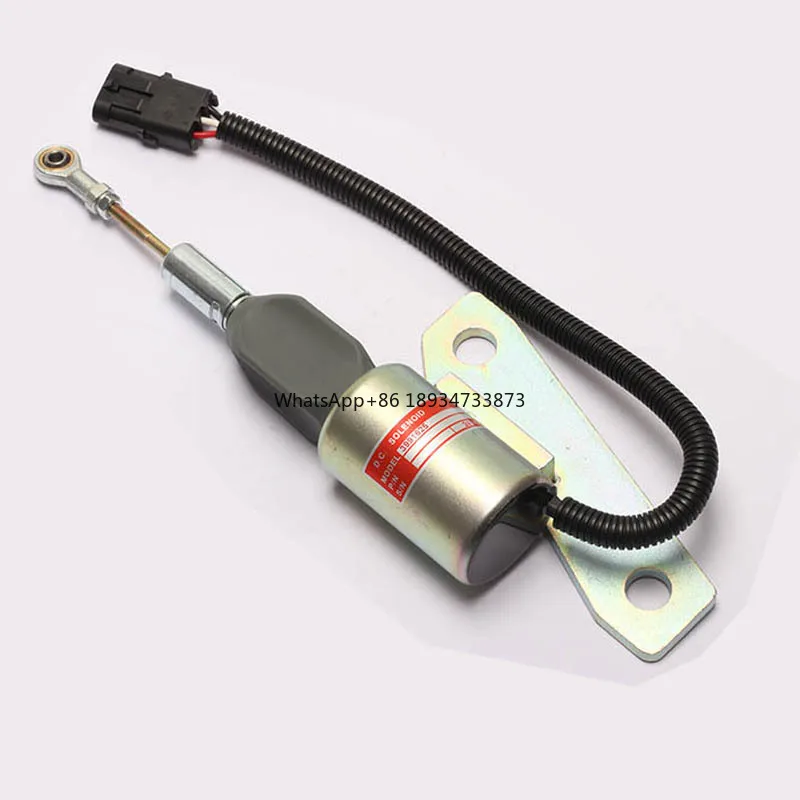 Flame-out solenoid valve switch 3991625 3991624 3991167 3991168 oil cut-off for Hyundai 210-5 excavator Cummins 6BT