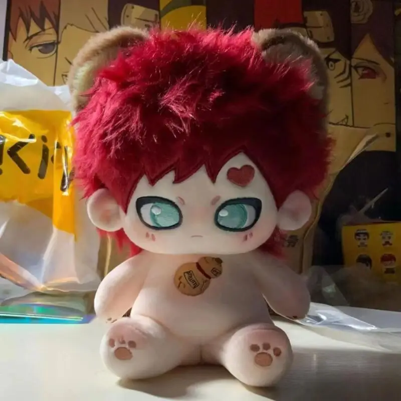 20Cm Japanese Anime Naruto There Bracket Sitting Posture Plush Naked Doll Diy Dress Up Accompanied Sleeping Doll Friend's Gifts
