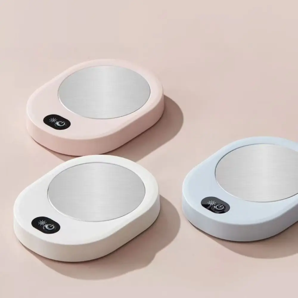 Oval Shaped Thermostatic Coaster Energy Saving Low Noise Constant-temperature Coaster Intelligent Anti-slip Base Cup Warmer