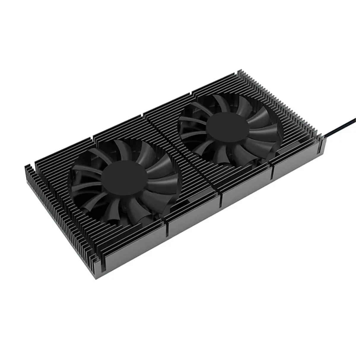 [AC18 Digital]/Aluminum GPU Backplate with 70mm 4Pin PWM Cooling Fan Heatsink for Gaming Graphics Card Silent