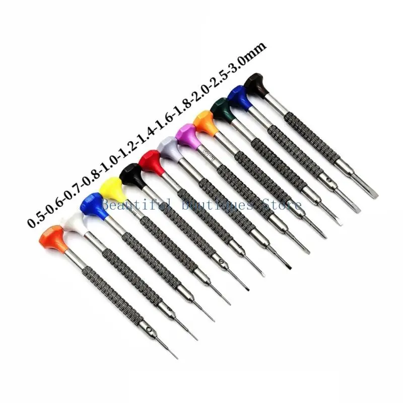 U4LF مجموعة مفكات دوارة مضادة للانزلاق مكونة من 12 قطعة مع هيكل فولاذي قوي للمهام الدقيقة