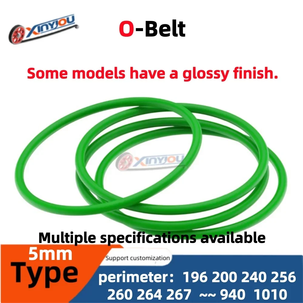 PU Seamless O-Belt 5mm Anti-Slip Integrated Molding Drive Belt For Glass Tempering Furnace Small Conveyor Packaging Machine