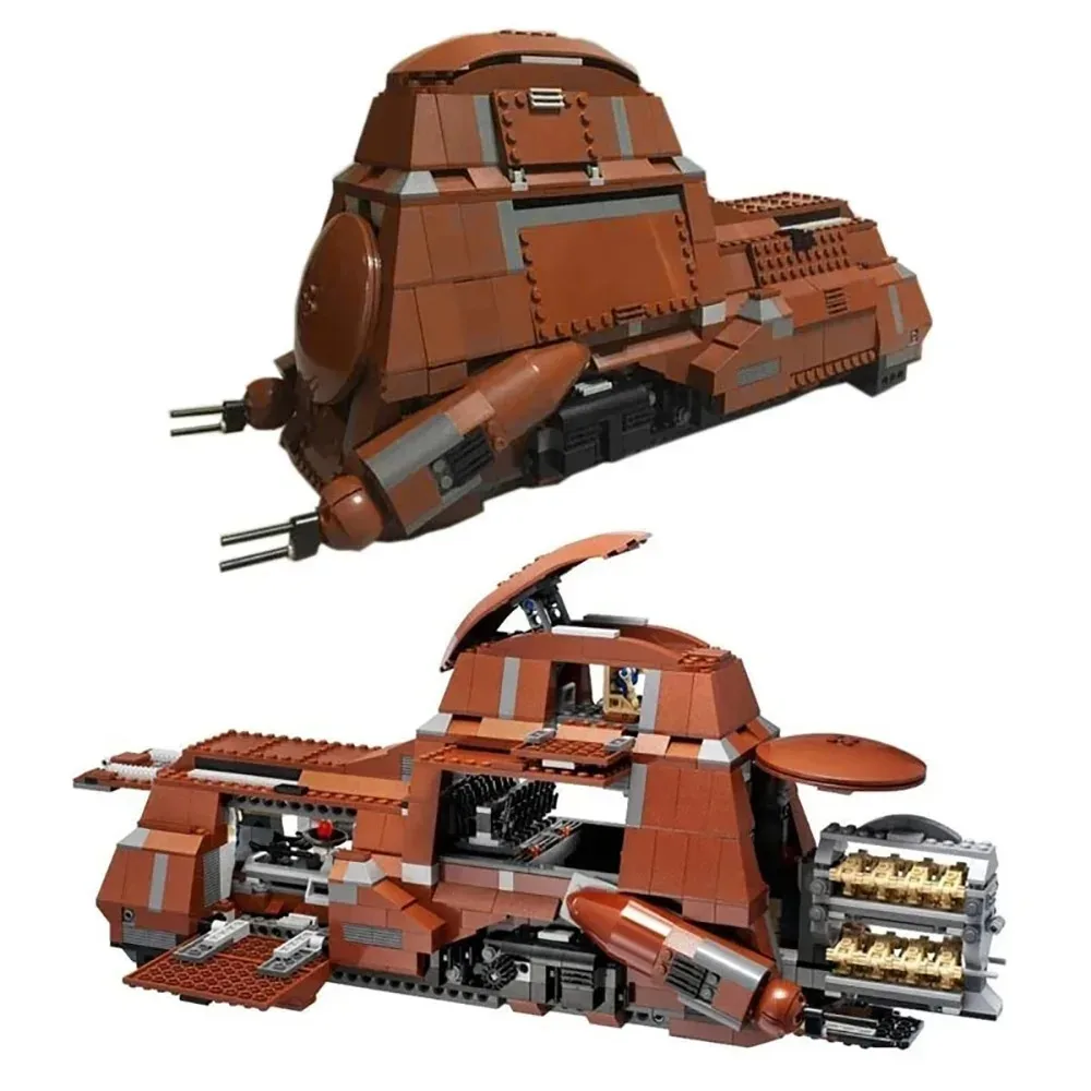 1326 pezzi Set di blocchi di costruzione per veicoli da trasporto militare, kit modello MOC a tema spaziale Giocattolo per l'apprendimento STEM, regalo creativo per età 14+