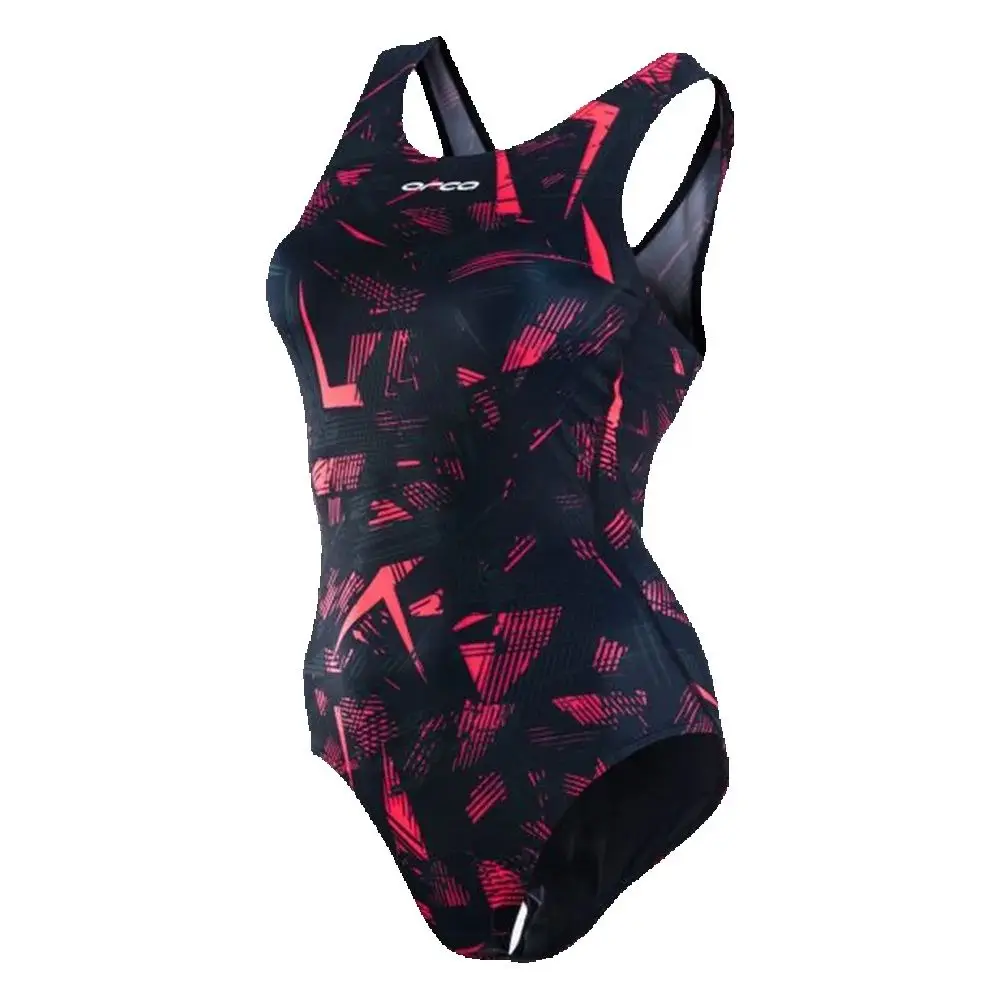 Women's Push-Up One-Piece Swimsuit Criss-Cross Back Beach Bathing Suit Gradient Print Sexy Swimwear