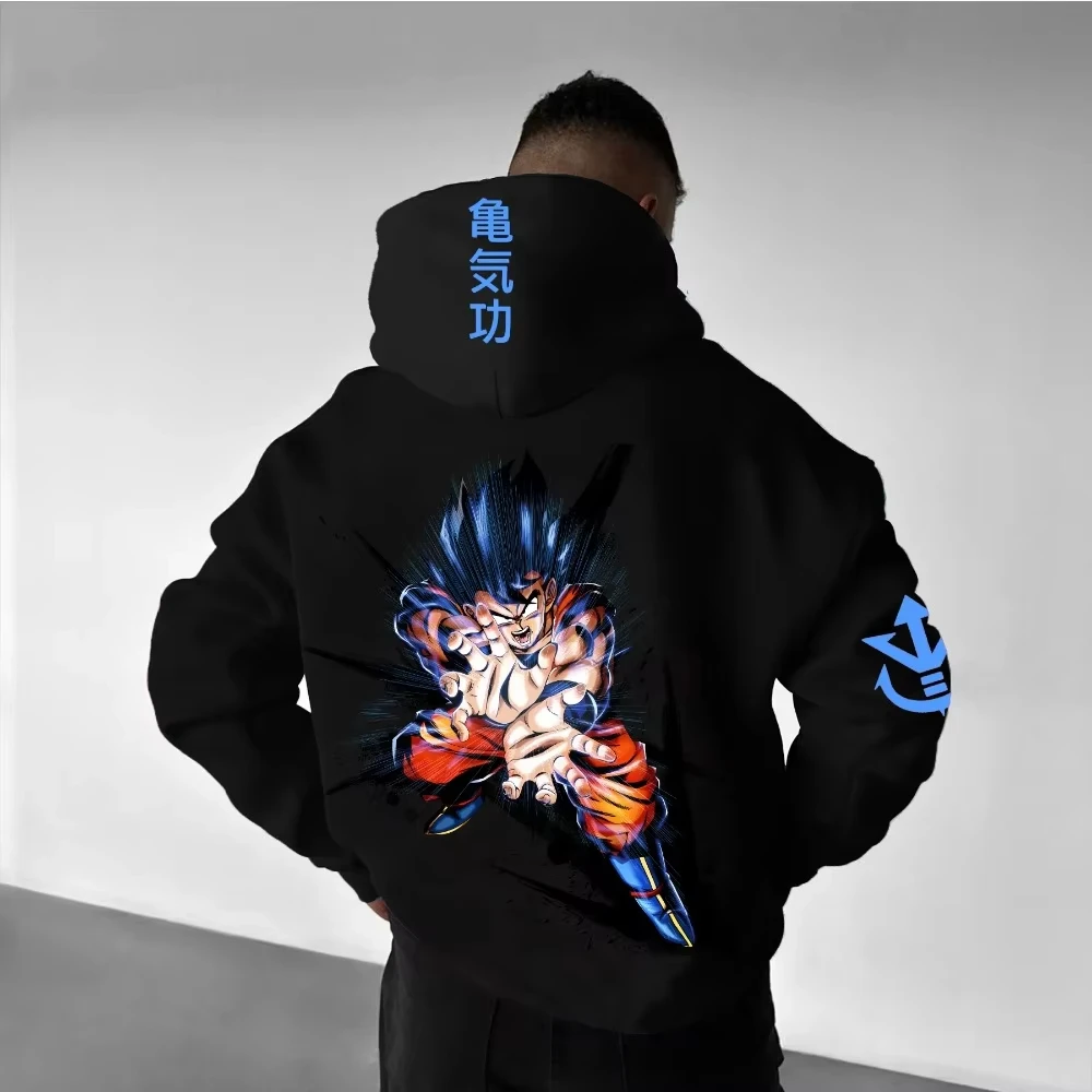 Dragon Ball – sweat à capuche pour hommes et femmes, transformé en Wukong, vêtements décontractés Parent-enfant, automne et hiver