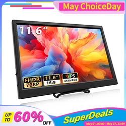 11.6 Inch Portable Monitor HDMI-Compatible Laptop second screen Gaming Extended Display For Switch/PS4/Xbox/Raspberry Pi