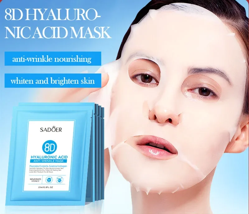 

30pcs 8D Hyaluronic Acid Moisturizing facial mask Moisturizing and Rejuvenating facial mask Facial Skin Care