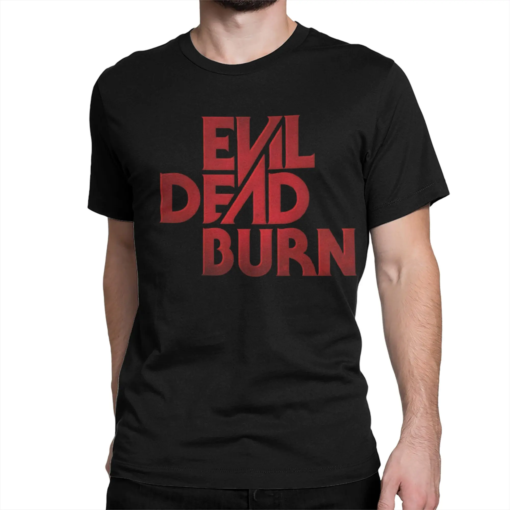 Men Women's Evil Dead Burn! T Shirt  Cotton Clothing Vintage Short Sleeve Round Neck Tees 4XL 5XL T-Shirts