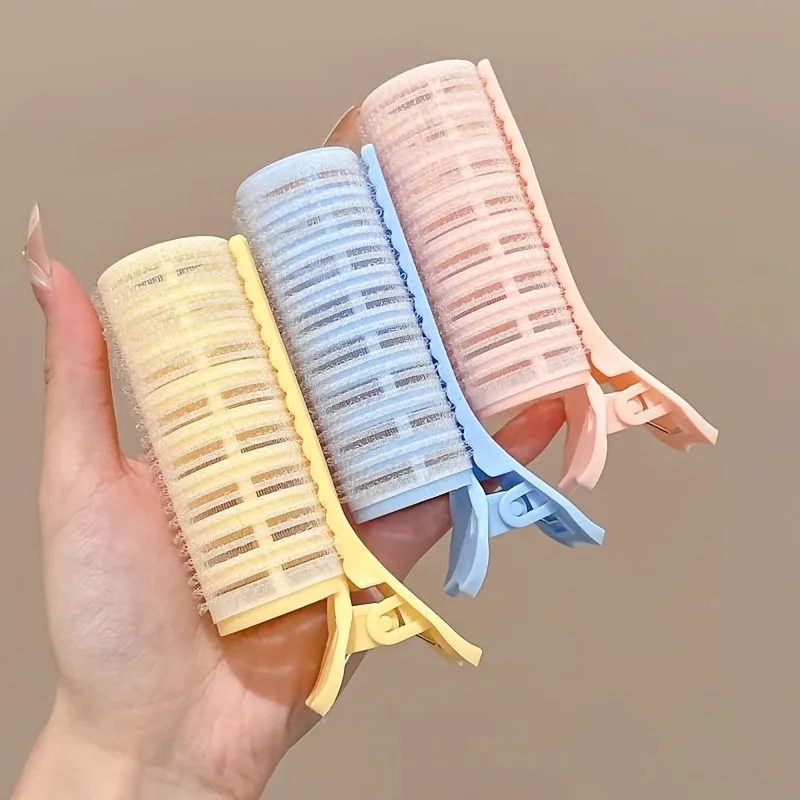 Natural Curl Hair Roller with Clip - No Heat, DIY Styling Tool for Long and Short Hair, Volume Enhancing Waves