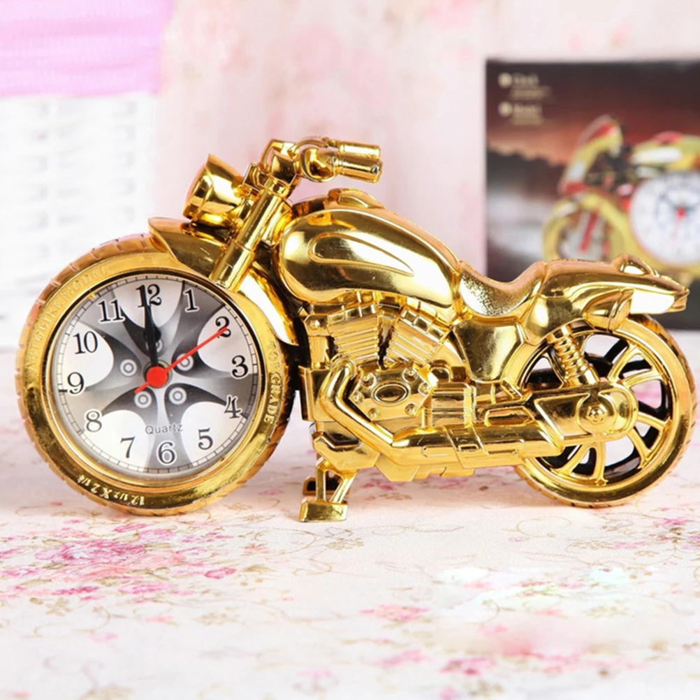 

Retro Alarm Motorcycle Vintage Motorbike Clock Home Decor Gift Kids Room Powered 1 AA Not Included Creative