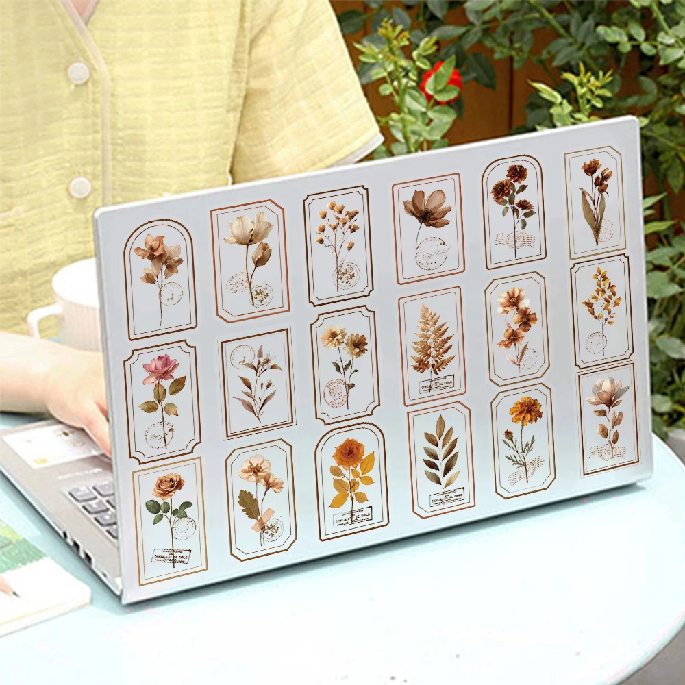 50PCS Creative Old Page Picking up PET Transparent Material Stickers Phone Case Decoration Notebook Personalized Stickers