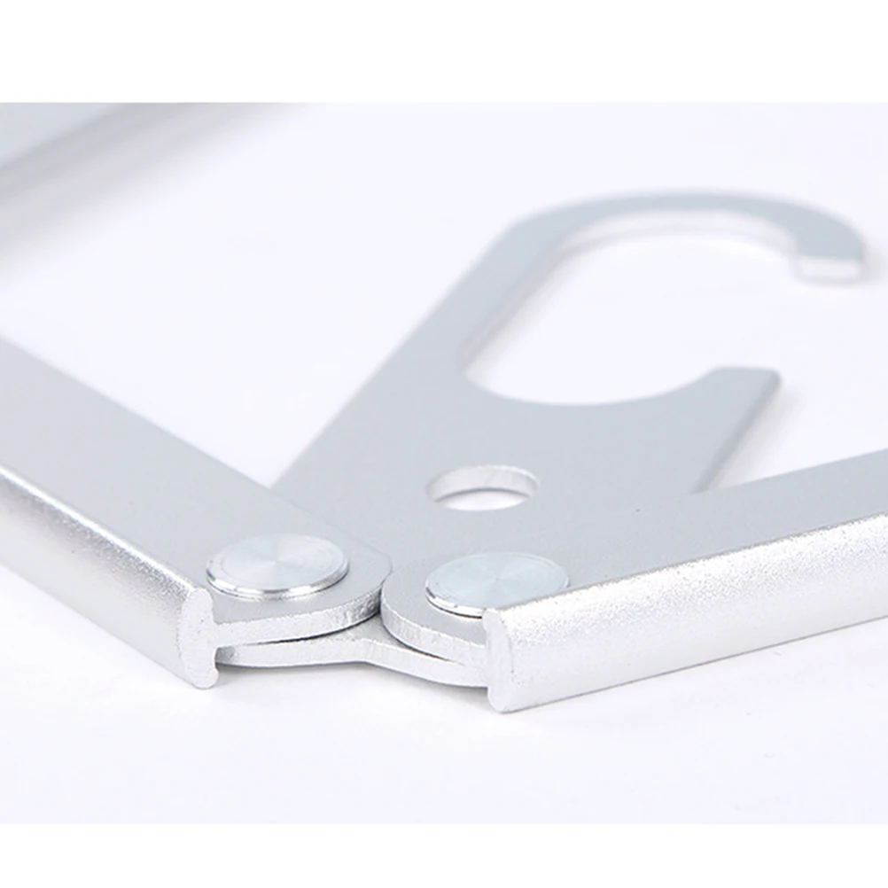 

2Pcs Foldable Hangers Portable Drying Rack for Travel Silver Multifunctional Drying Rack NonSlip Closet ganizers