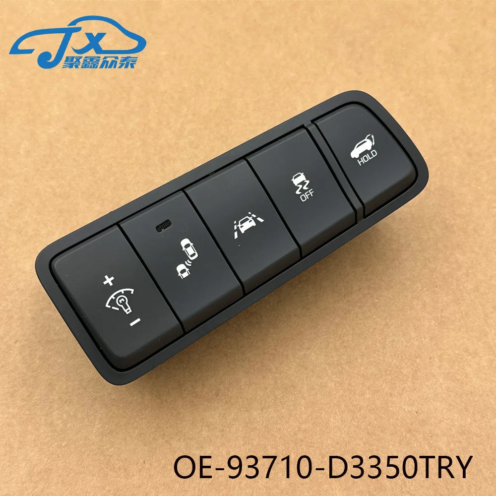 93710D3350 forHyundai TUCSONHeadlamp height adjustment switch Instrument luminance switch OFFElectric tail gate switch