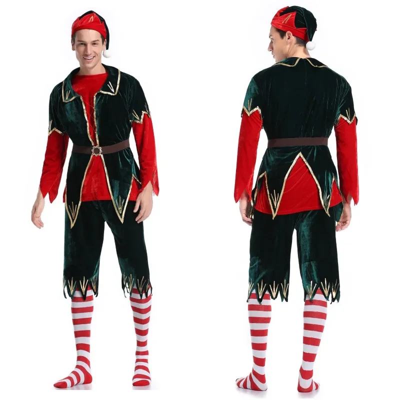 Christmas Adult Male Couples  Costume Kindergarten Parent-Child Runway Show Clothing