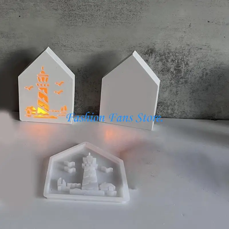 Soft Sturdy Silicone Light House Craft Mold For Crafting Elegant Lights
