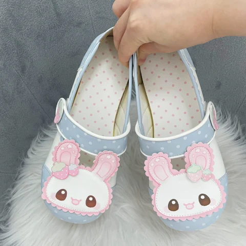 Оригинальная домашняя обувь в стиле Лолиты Cos Sweetheart Bear, туфли принцессы с милой мультяшной круглой головкой и мягкой подошвой