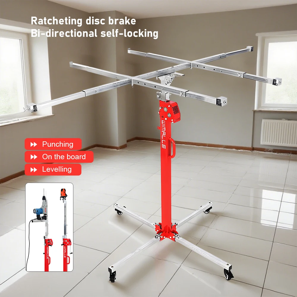 1pc Hand-cranked Gypsum Board Lifter  Lifting and Moving Small Ceiling Punch Lift Hanging Lamp Installation Hoisting Bracket