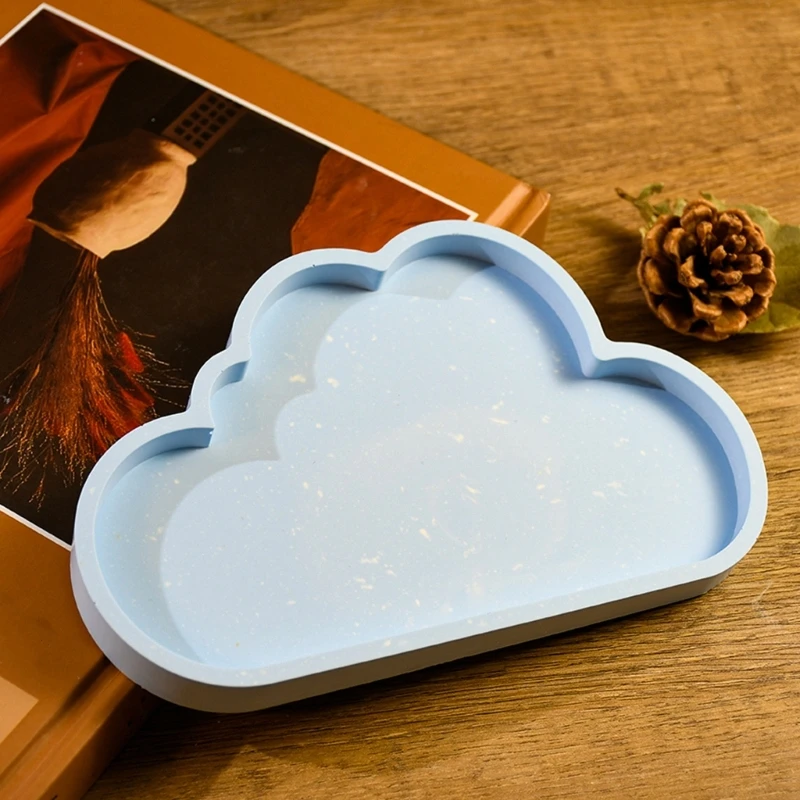 Cloud Shaped Desserts Silicone Mold Practical Silicone Cloud Plate Mold Flexible Mold for Artistic Culinary