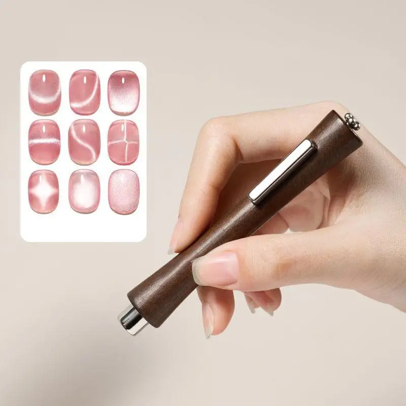 HUA 3 IN 1 Multi-Function CAT EYE แม่เหล็กสําหรับเล็บ Art Design Strong Magnetic Stick สร้างดอกไม้รูปผลเครื่องมือแม่เหล็ก