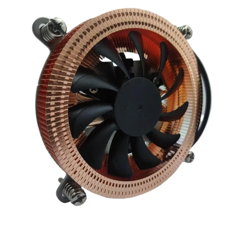 All-copper ultra-thin CPU radiator OPS all-in-one machine ITX advertising machine NAS desktop computer industrial control 1U