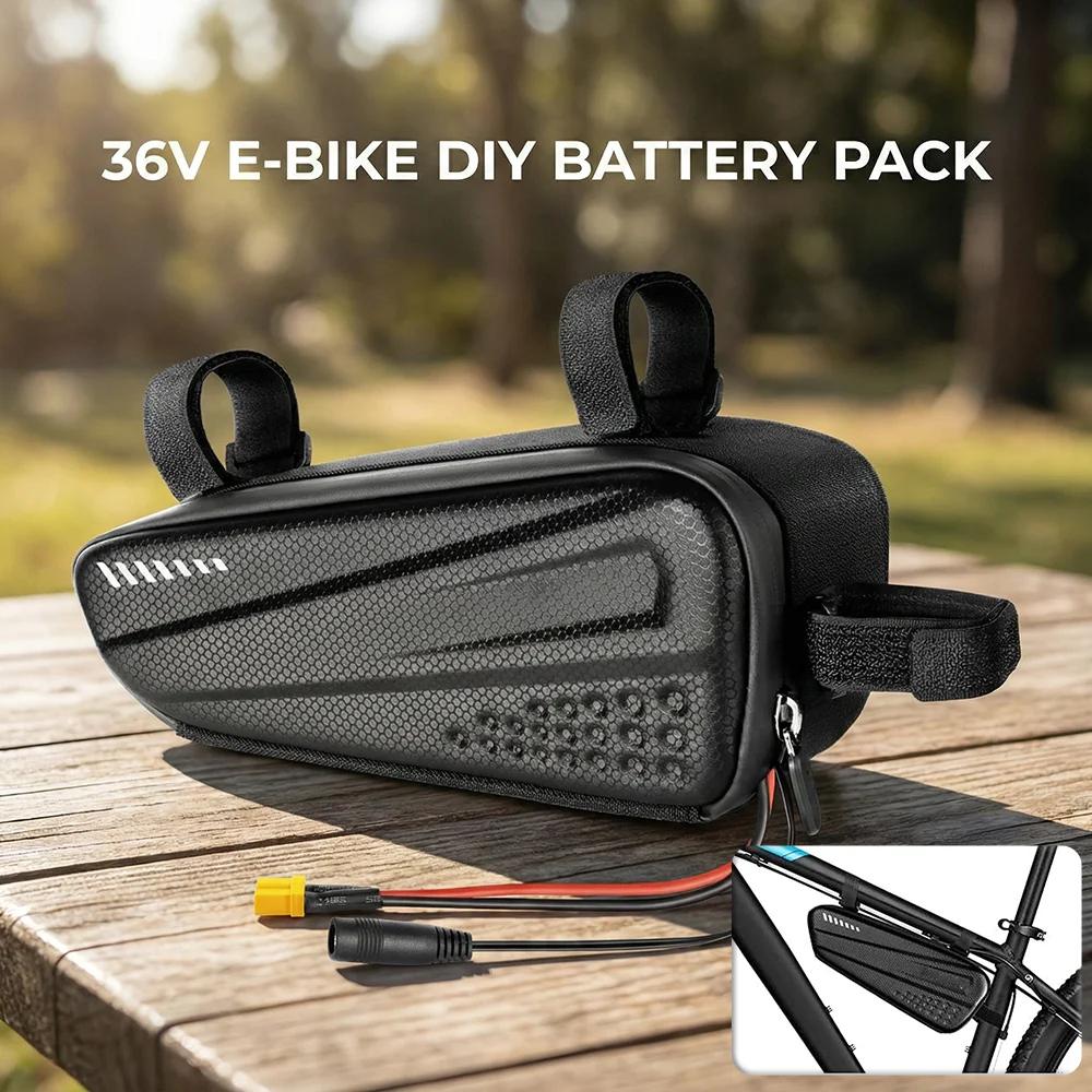 DIY E-bike Battery 48V 36V 14Ah 12Ah 10Ah High Capacity Lithium ion Pack Triangle Case For Electric Bicycle Scooter 500W Motor