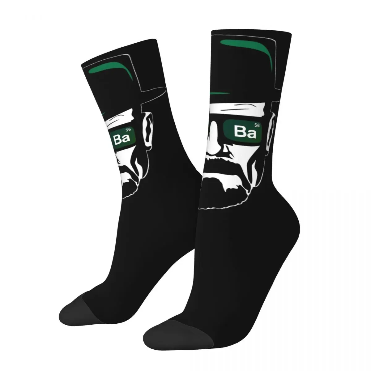 Heisenberg Head Breaking Bad cosy Unisex Socks Outdoor Happy Socks Street Style Crazy Sock