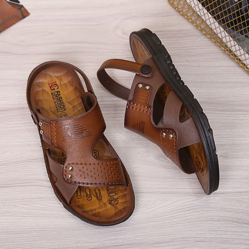 

Men's Beach Open Toe Shoes Sandals Large size Non-slip Slippers Breathable Two Uses Male Footwear Summer Outdoor Shoe For Men