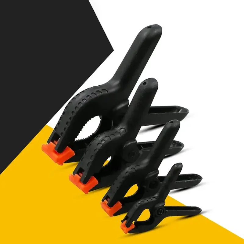 2/3/4/6/3.5 Inch Plastic Woodworking Spring Clamp Heavy Duty Nylon Spring Clip Clamp for Paper Photo Studio Backdrop Backgrounds