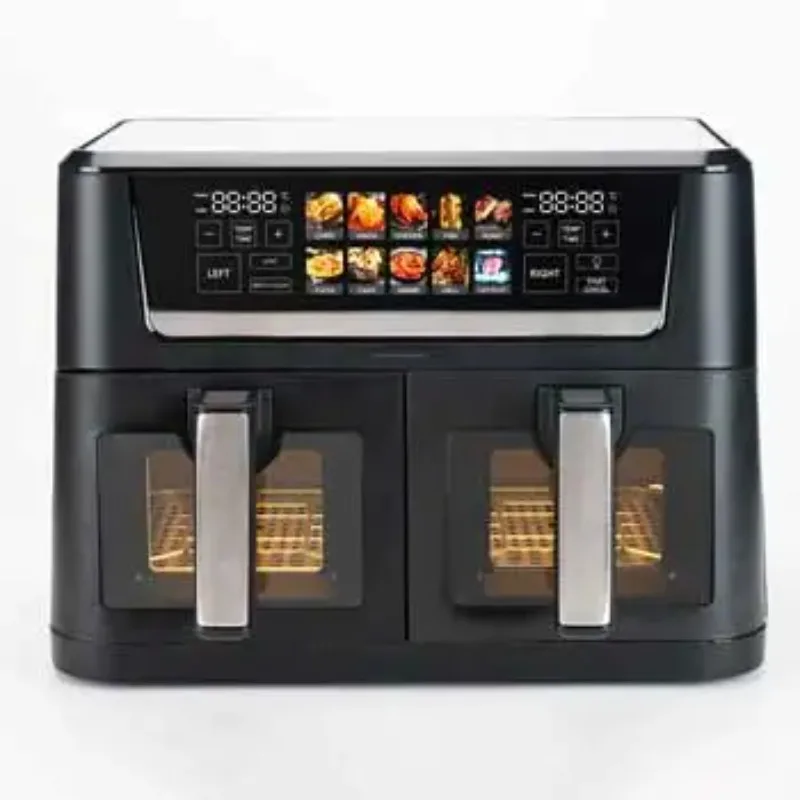 Large Capacity 12L Digital Touch Smart Air Fryer Toaster Oven New Double Stack Multifunctional Oil-Free Air Fryer