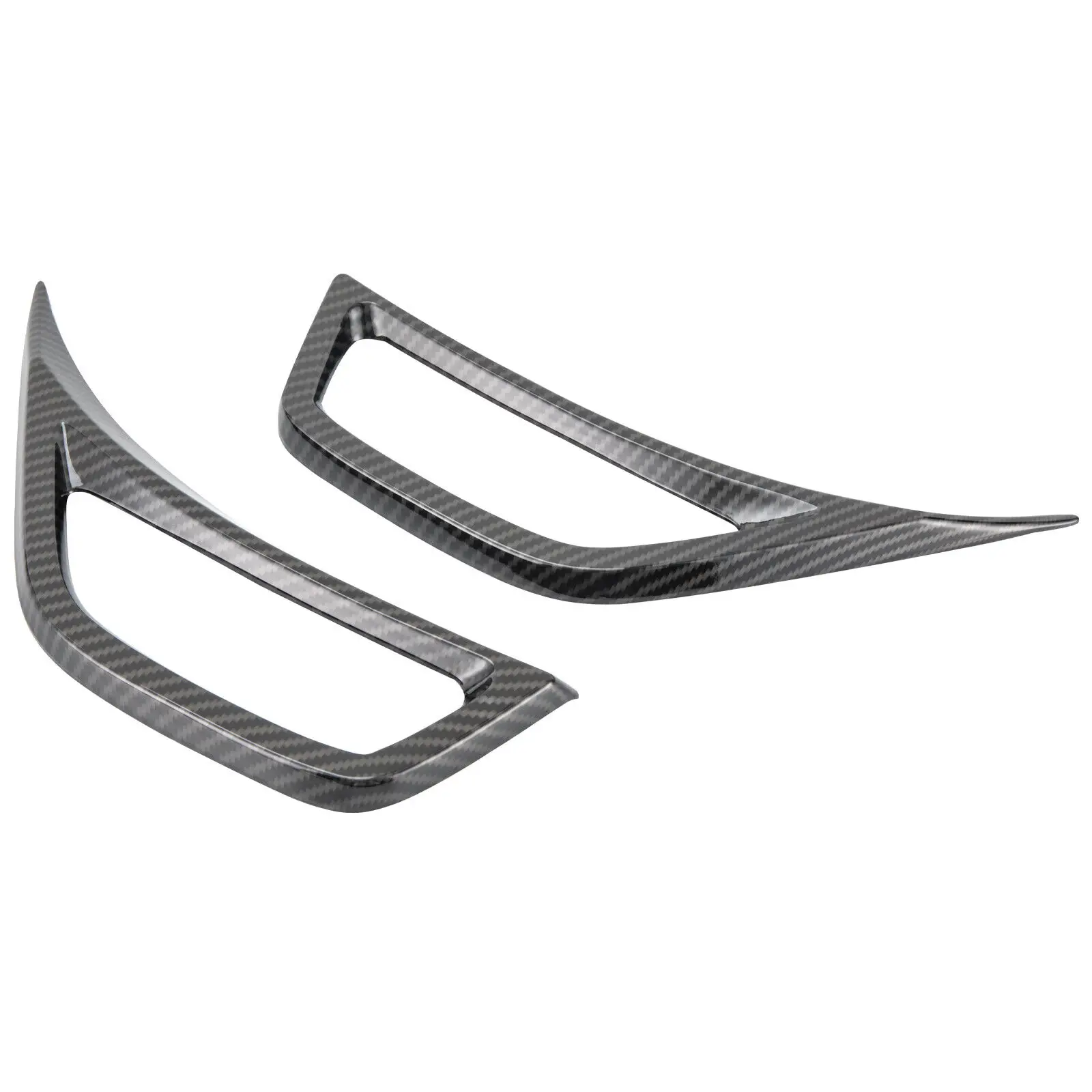 フロントホイールフェンダーエアベントカバートリム ジープラングラー Jl Jt 18+ カーボンファイバー用