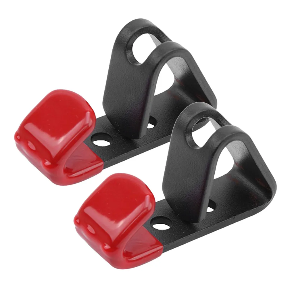 2Pcs Wheel Display Hooks Iron Wall Mounted Soft Coated Rim Hanger Tire Rim Storage Hook Garage Shop Use Wheel Display Hook