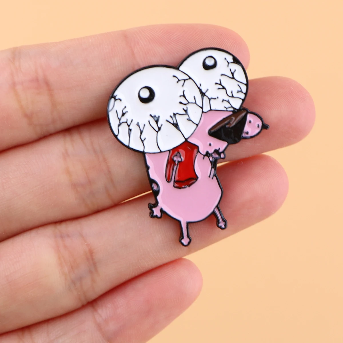 I AM FINE Enamel Pin Cartoon Dog Brooches for Women Lapel Pins Badges on Backpack Clothing Accessories Fashion Jewelry Kids Gift