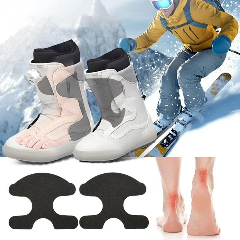 

2/4pcs Ski Heel Pad Soft Heel Pads Accessories Padding Ski Boots Shock-absorbing Foam Self-heel Pads Snowboarding Boots Black
