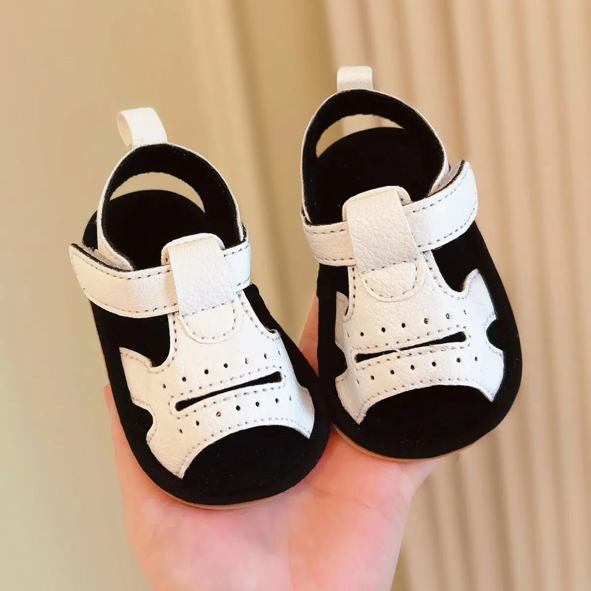 

Baby Boys Korean Style Sandals 2026 Summer Breathable Infant Soft Sole 0-1 Years Old Casual Walking Shoes Non-Slip