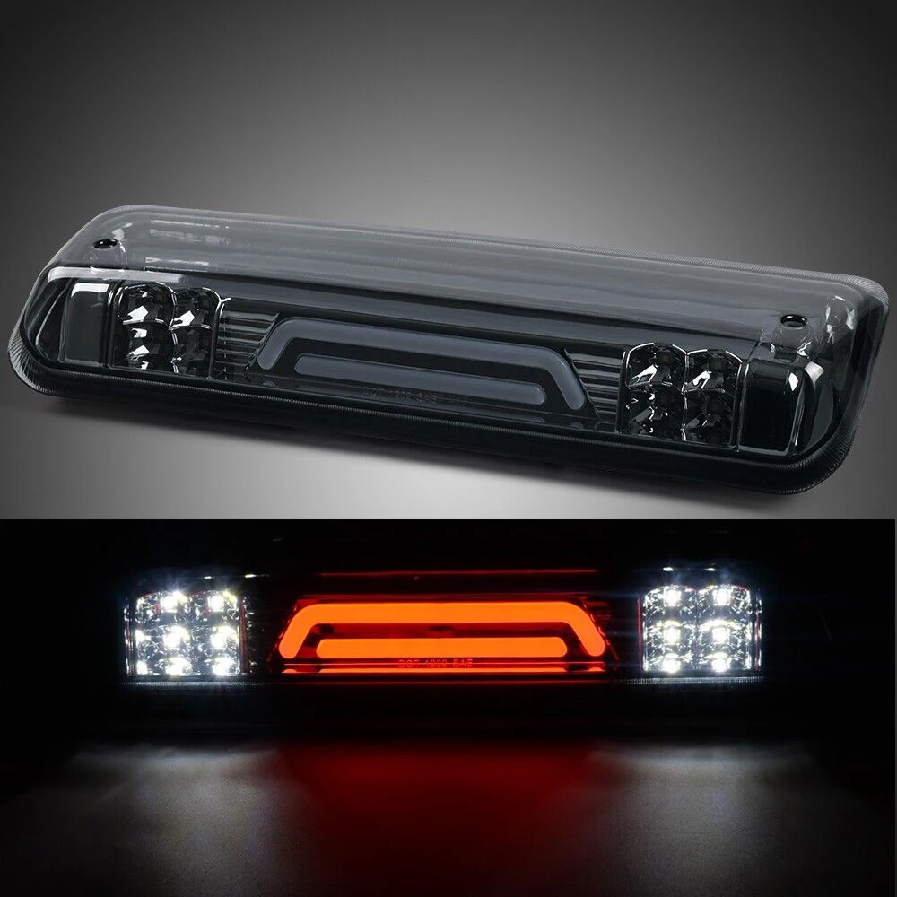 Czerwono-biała dioda LED Dym Trzecie światło hamowania Tylne światło ładunkowe Tylne światło stopu samochodu Dla Ford F150 3D 2004-2008