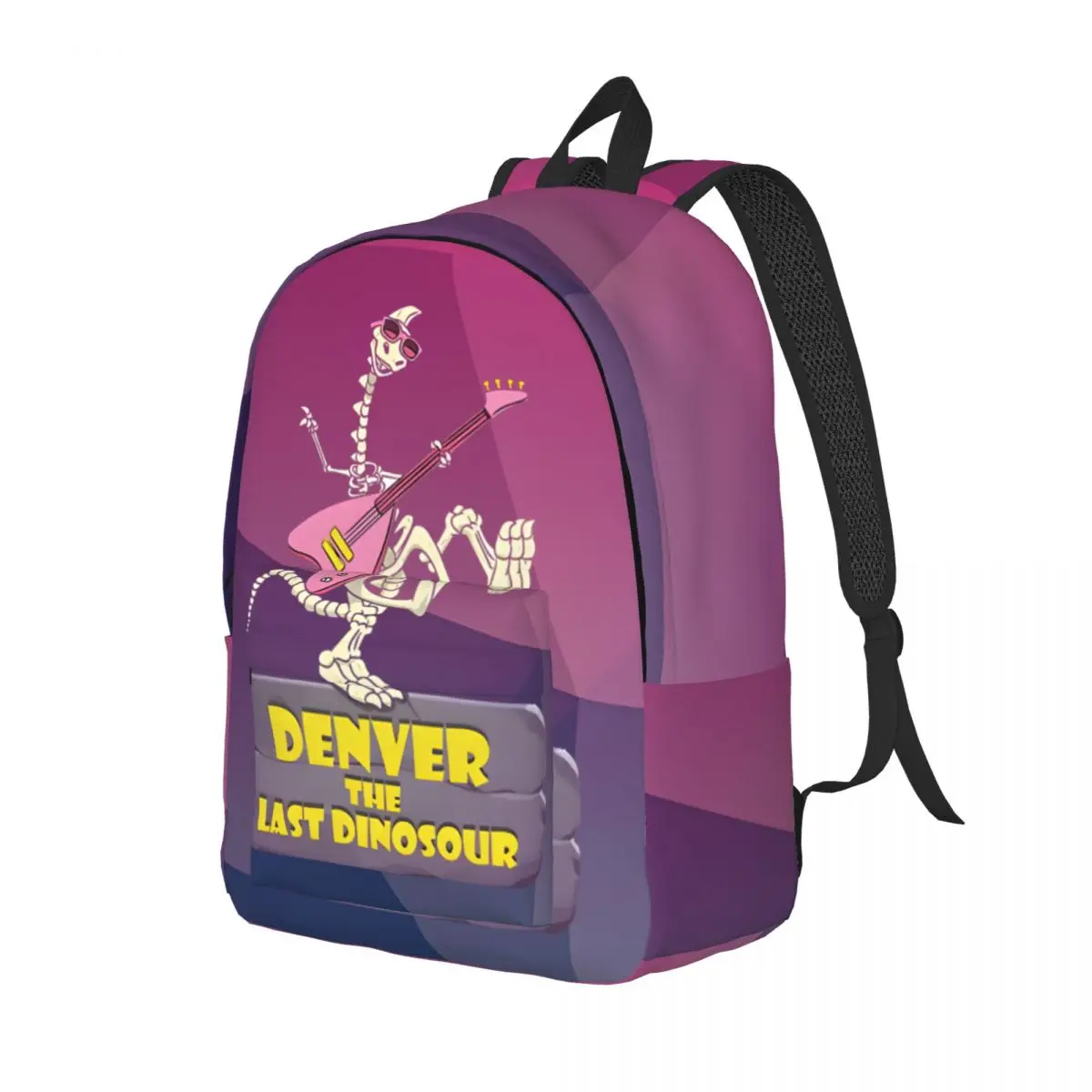 High Street Guitarist Bookbag Journey Zipper Closure Denver the last dinosaur Students Schoolbag Back To School Gift